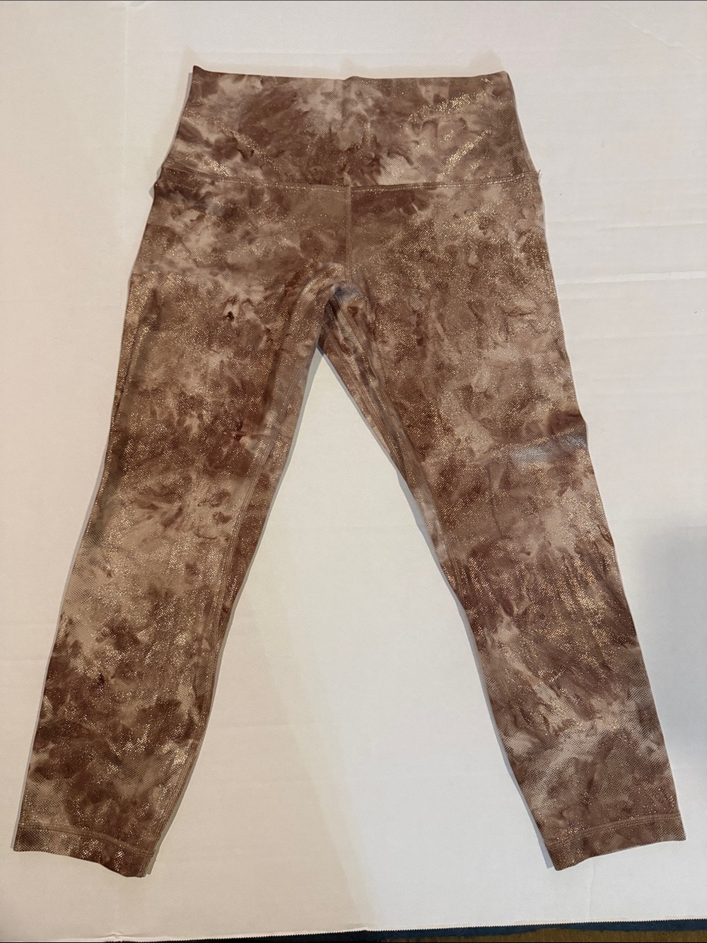 lululemon Align High Rise Metallic Brown Tie-Dye Leggings